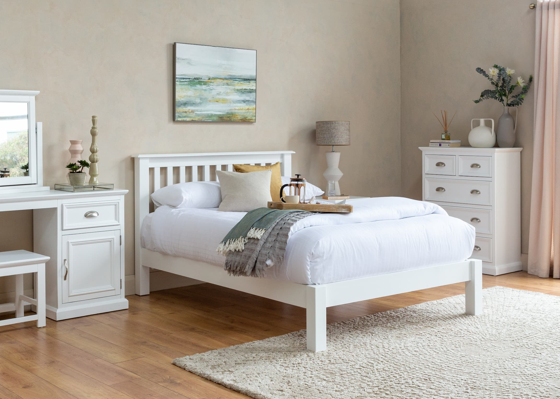 White and 2024 pine furniture