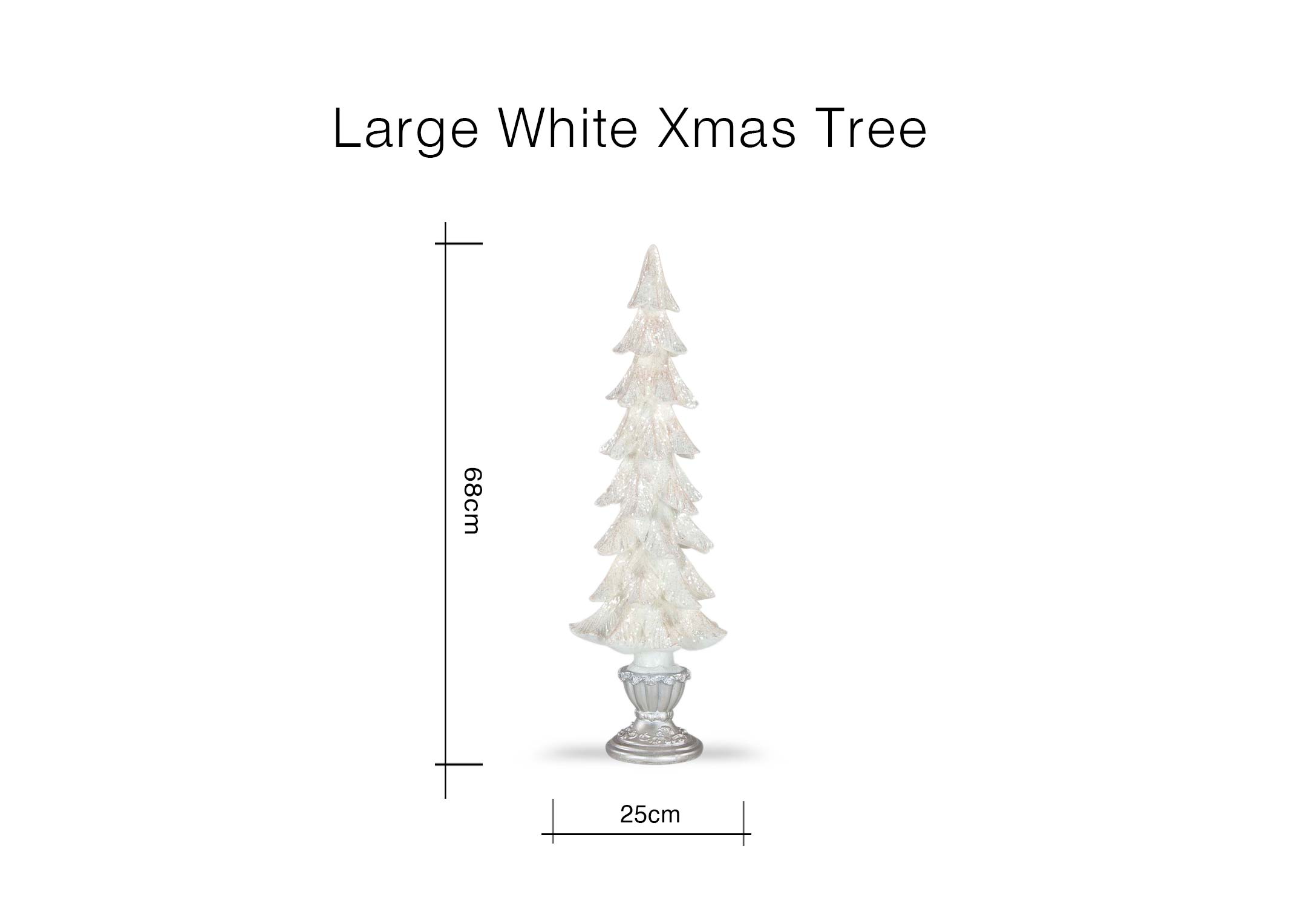 Large White Ceramic Christmas Tree