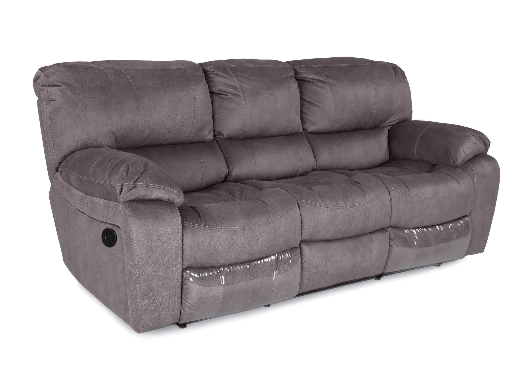 Suede on sale recliner sofa