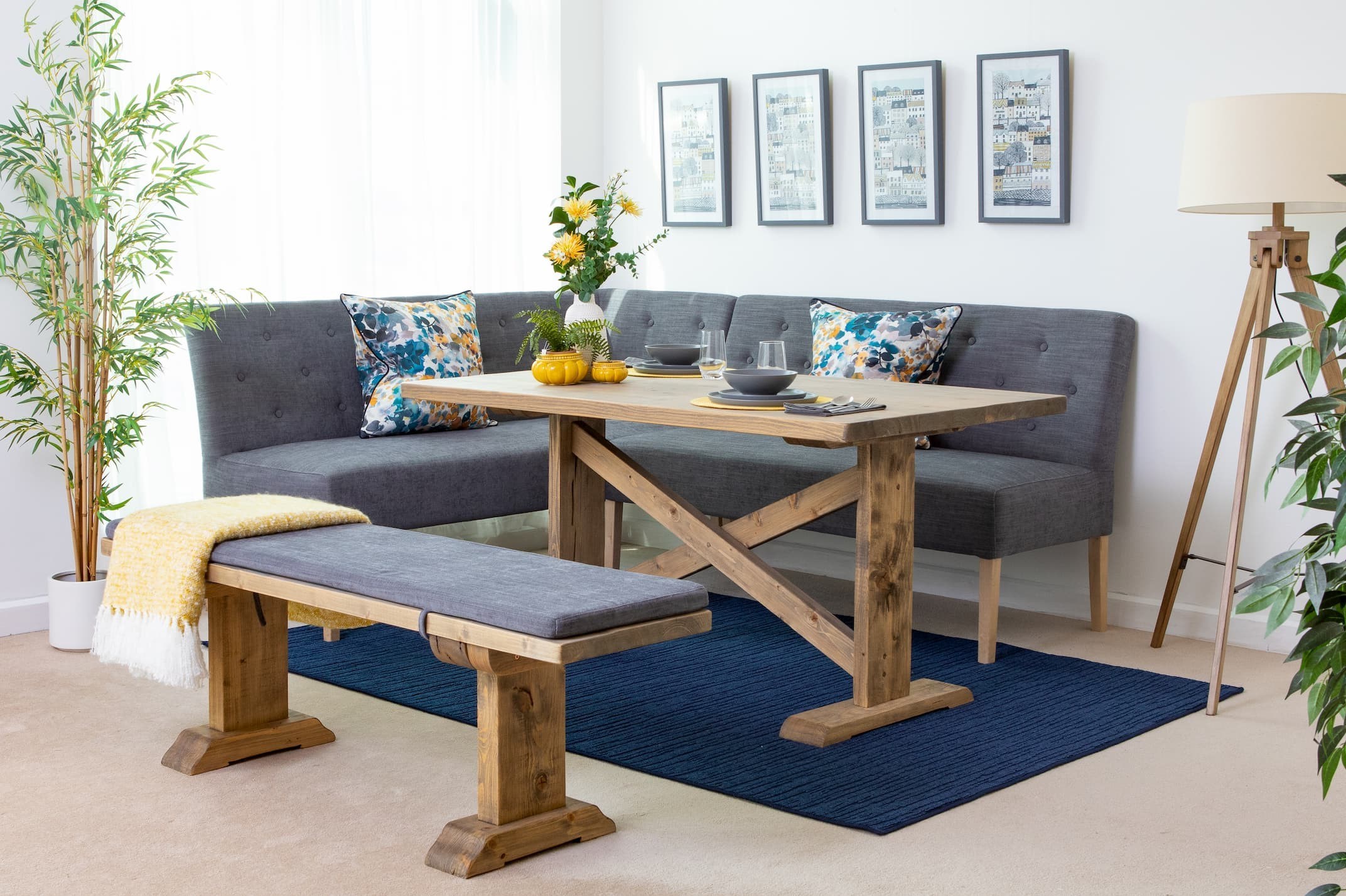 corner bench dining table for small spaces        <h3 class=