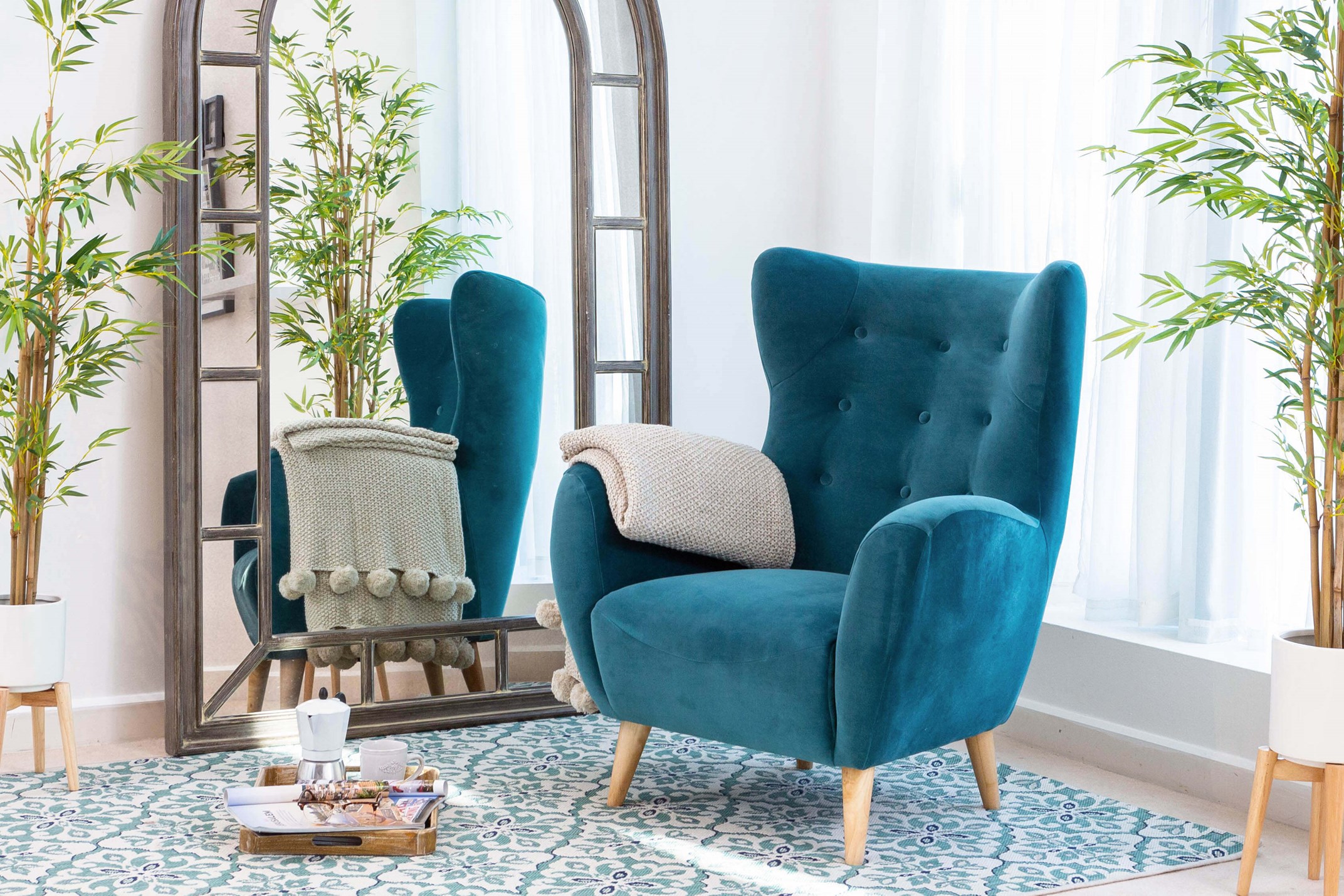 Blue best sale teal chair