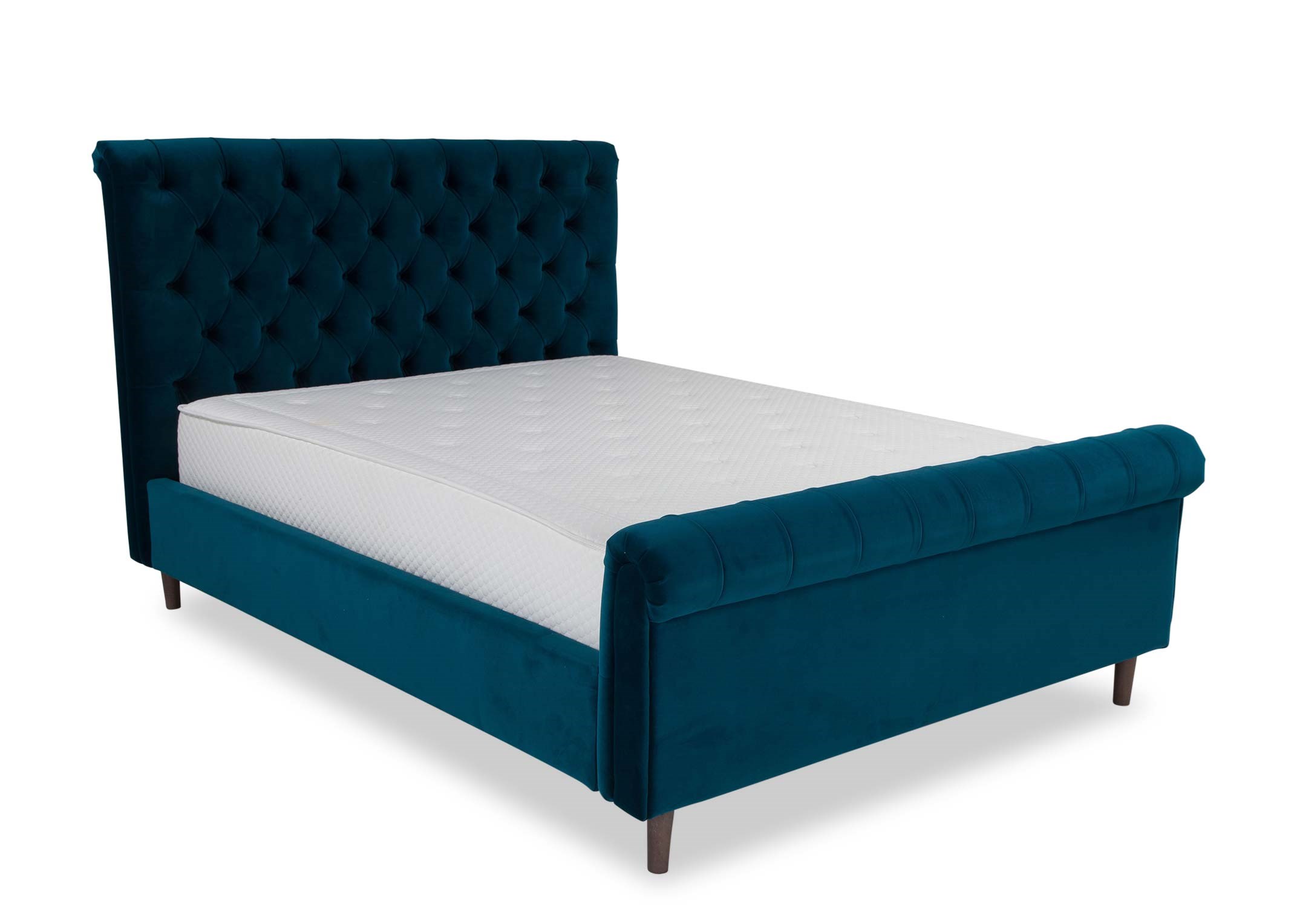 Super King Size 6ft Teal Fabric Bed Frame Sofia Ez Living Furniture