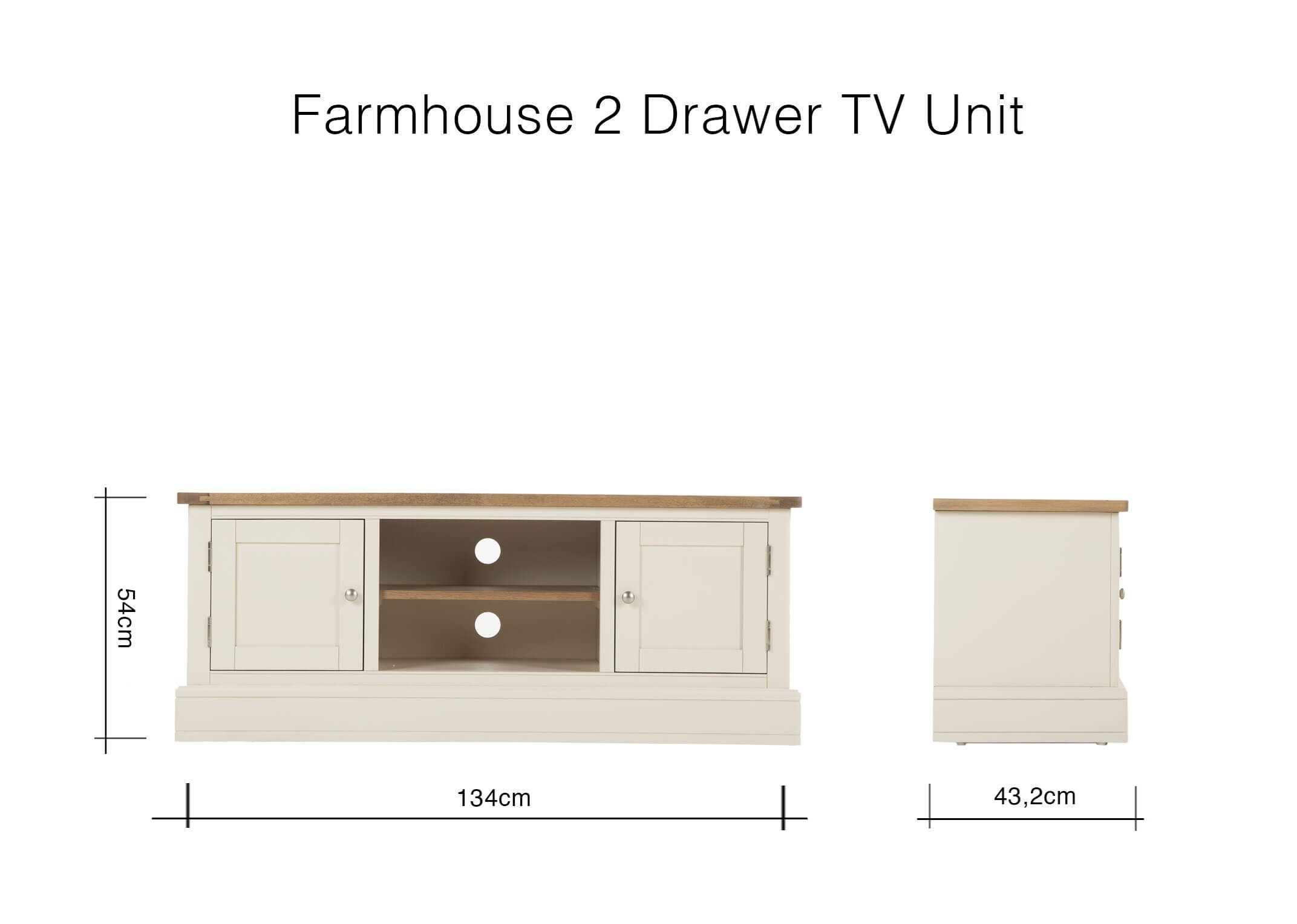 Small cream online tv unit