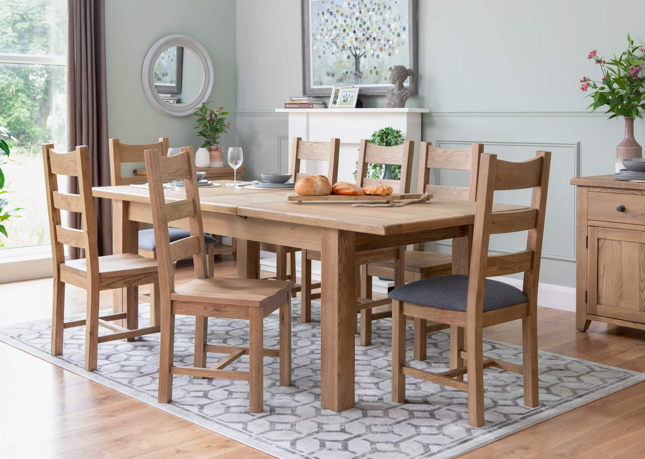 ez living oak dining table