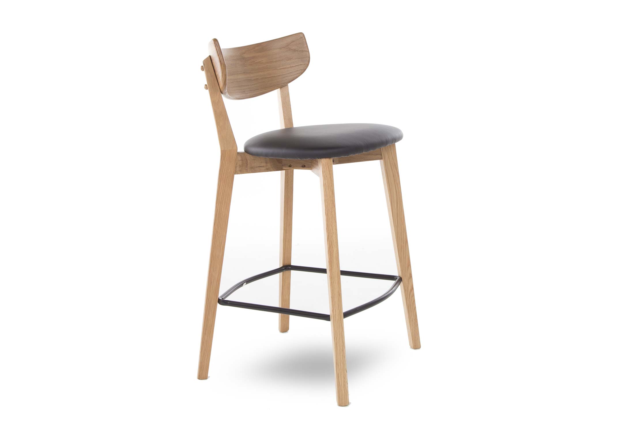 Counter stool deals leather seat