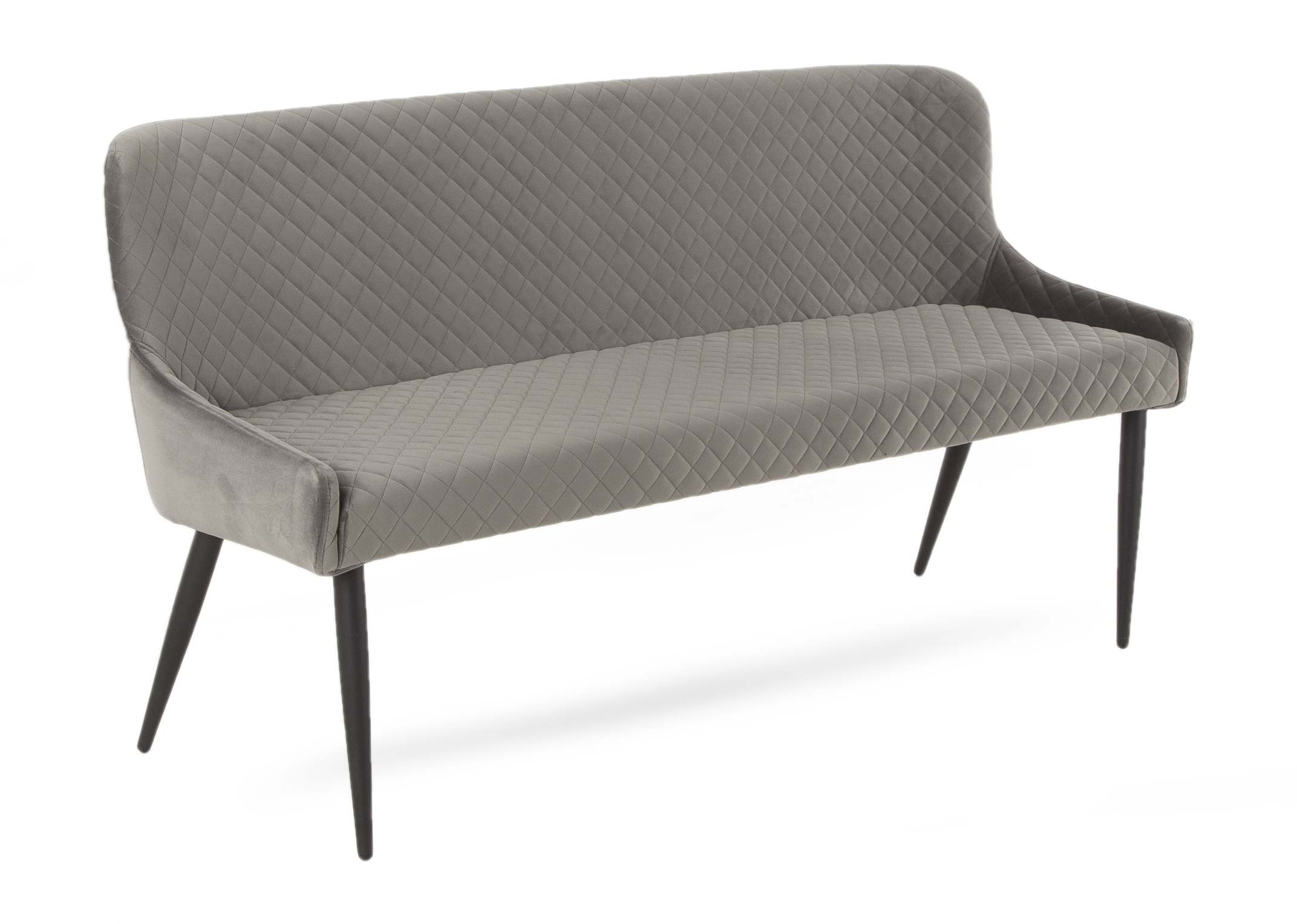 Grey Velvet Dining Bench With Back Ottowa Ez Living Furniture