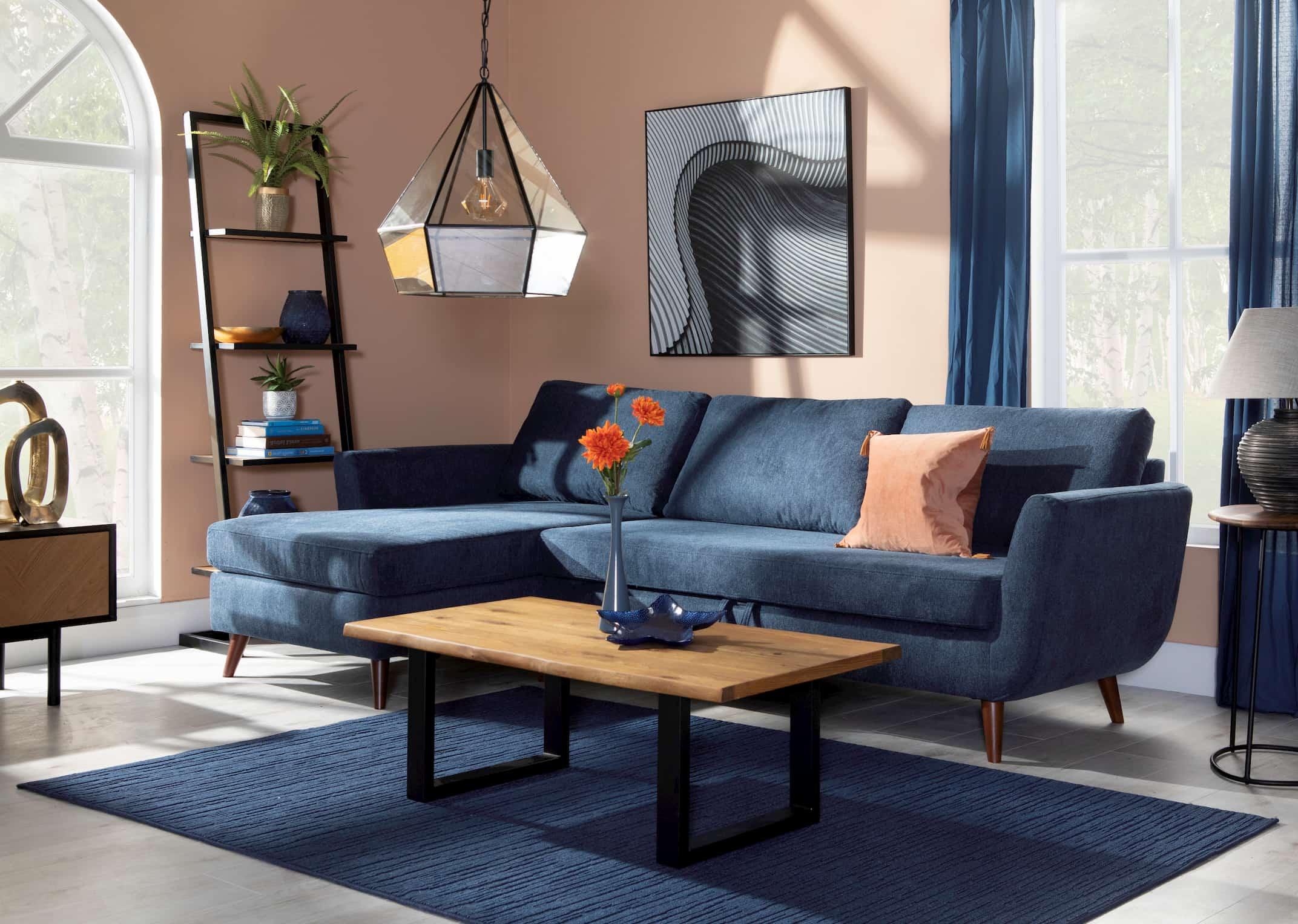 L shaped sofa on sale and armchair