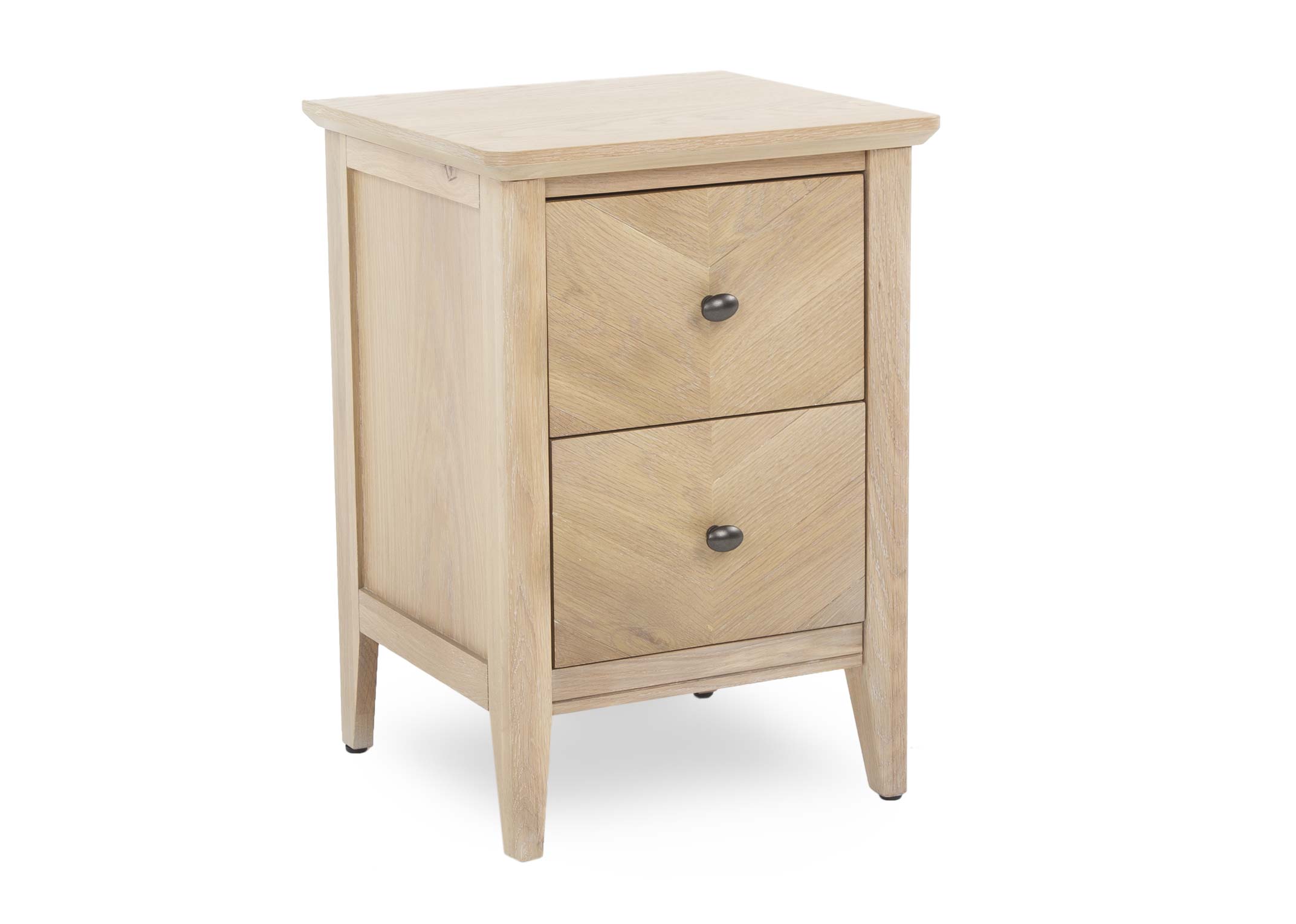 Pine bedside outlet lockers