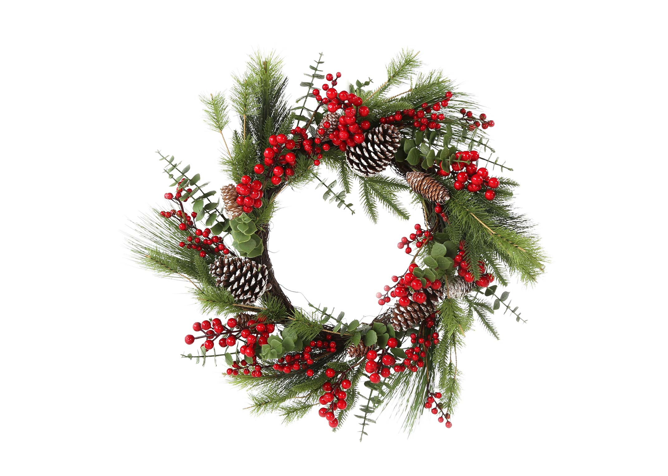 71cm Berry & Pine - Christmas Wreath - EZ Living Furniture