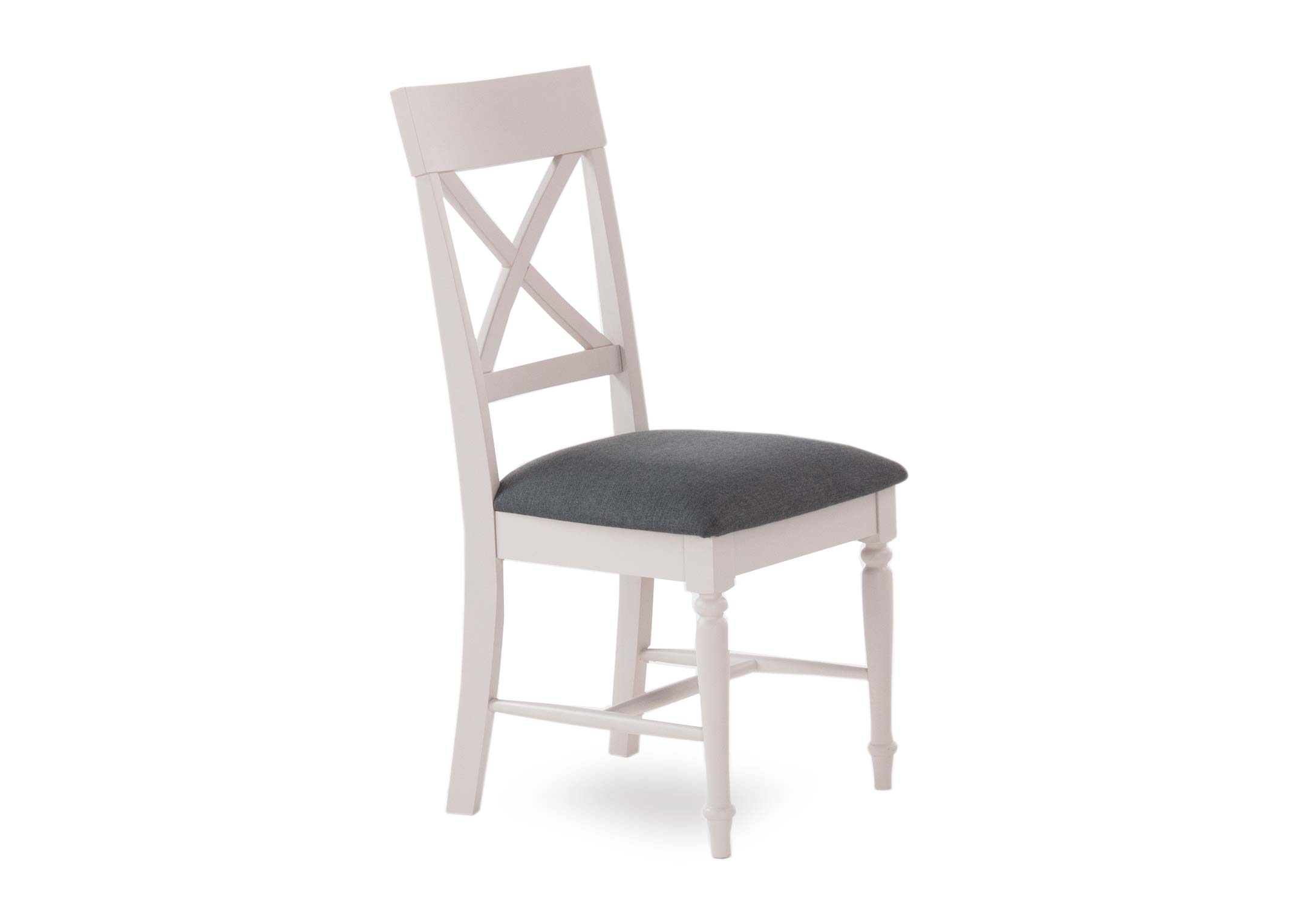 Grey cross deals back dining chairs