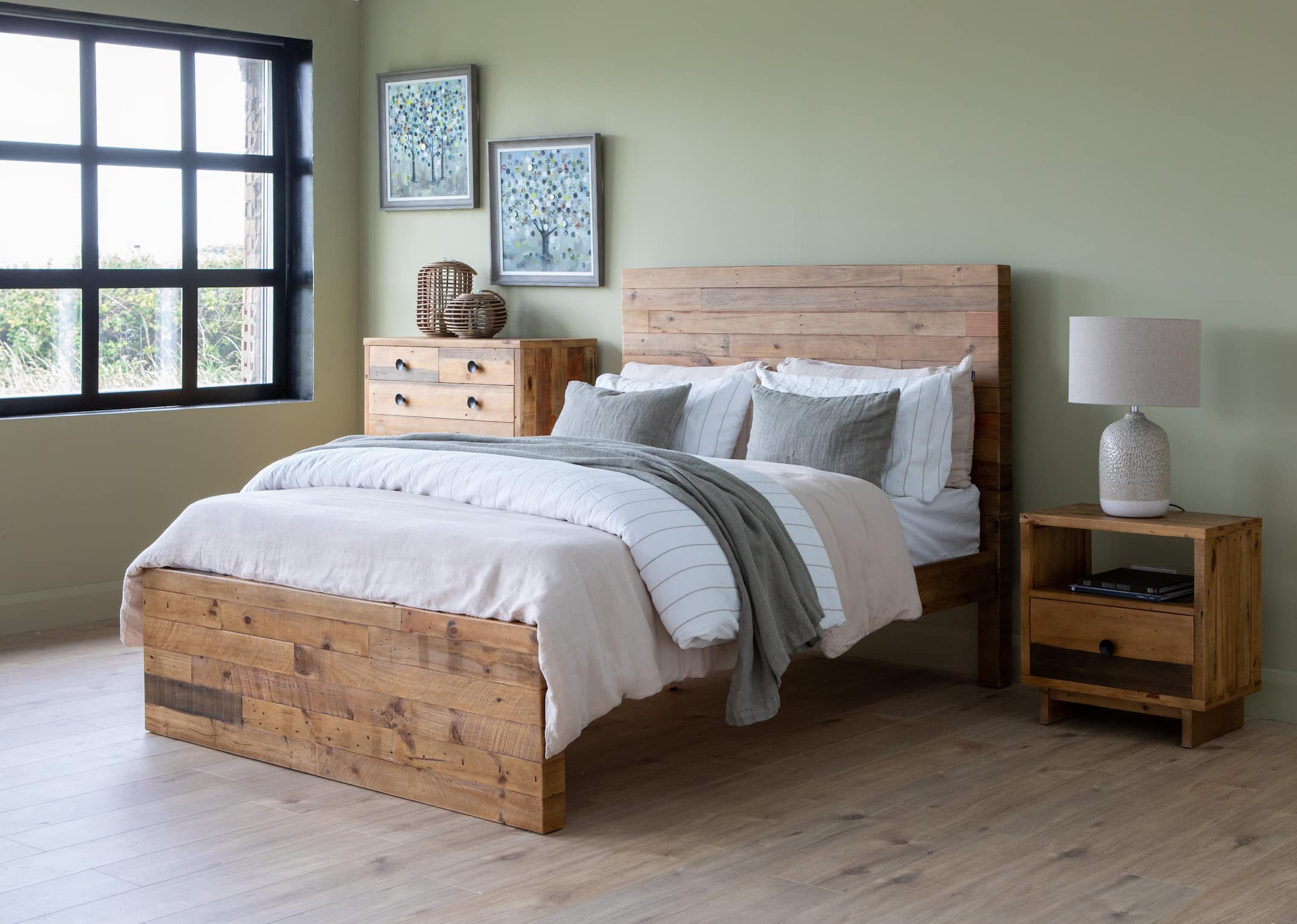 Pine deals bed frame