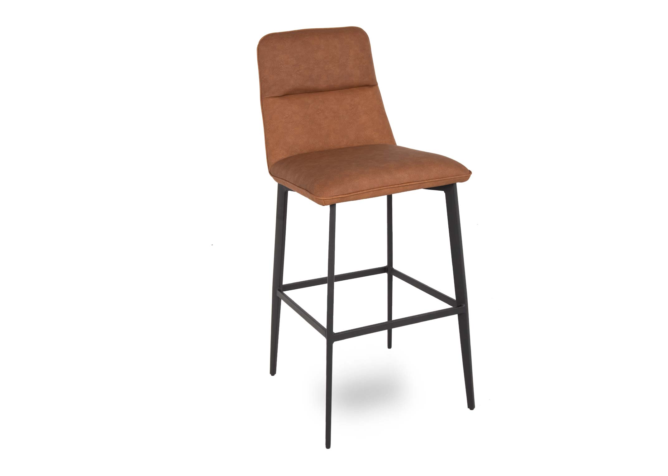 Light Brown Faux Leather Bar Stool Tim EZ Living Furniture   133000 1 Light Brown Faux Leather Bar Stool Tim 133000 Ang 