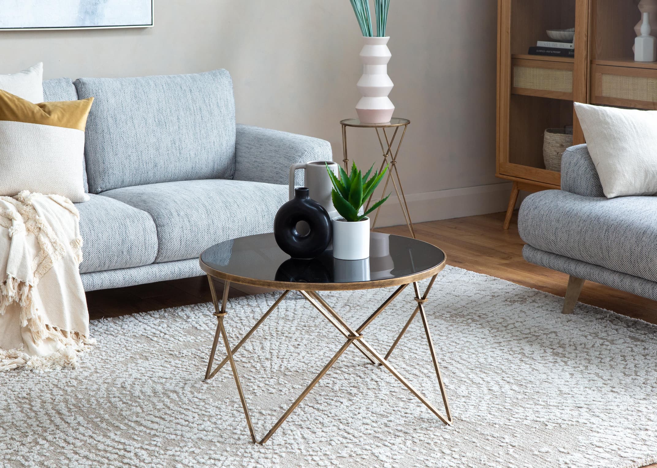 Gold sequoia deals coffee table