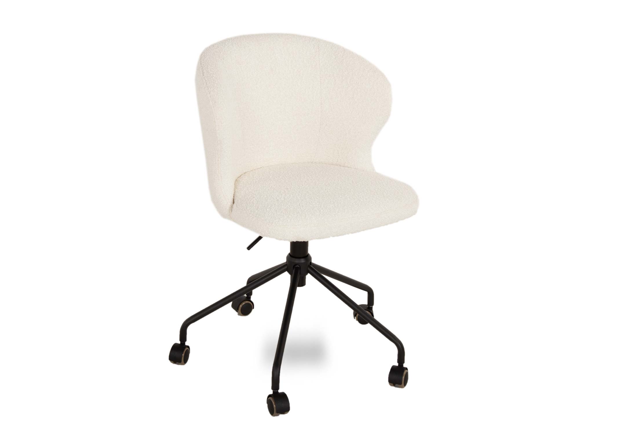 Cream fabric best sale desk chair