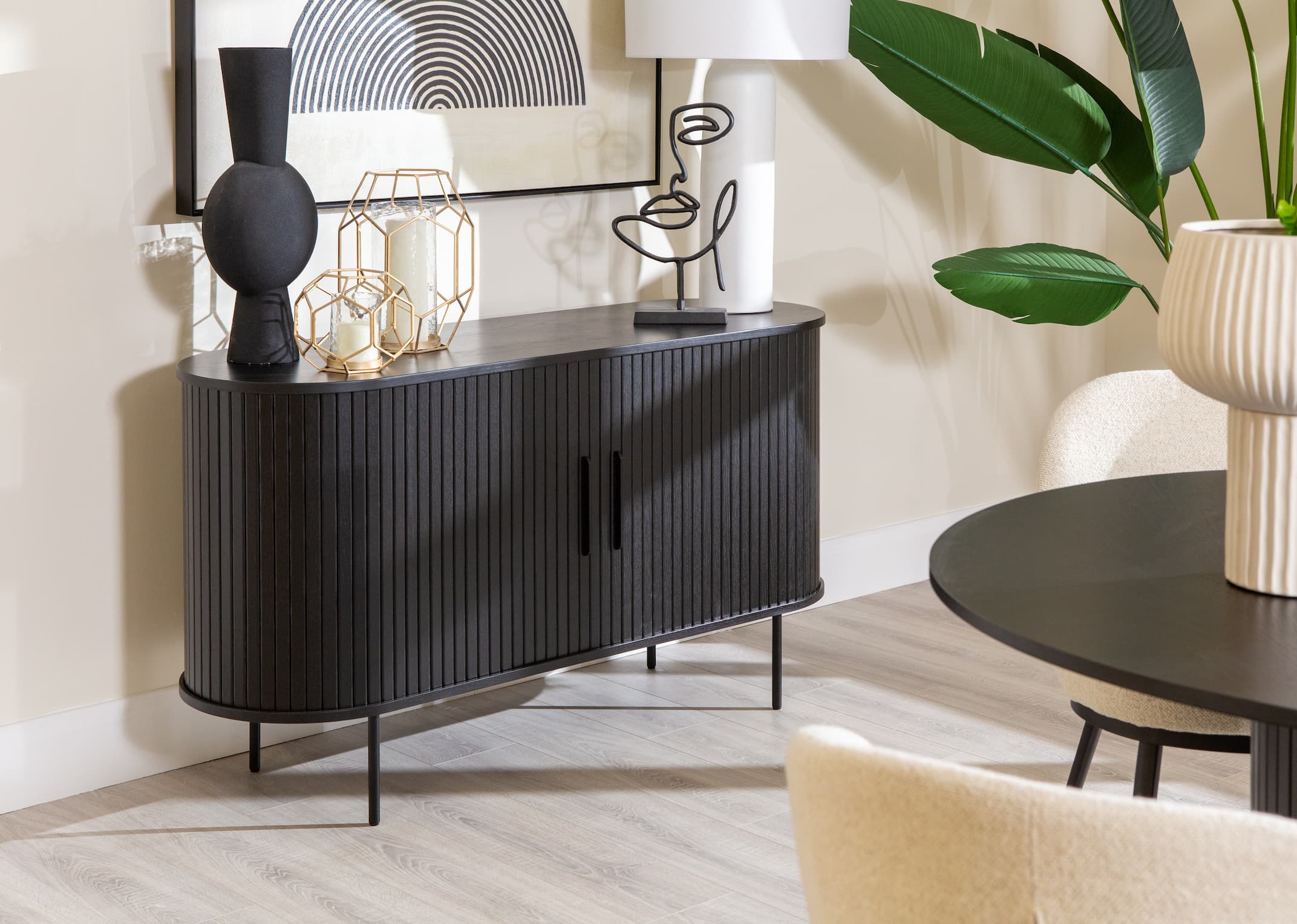 Black living on sale room sideboard