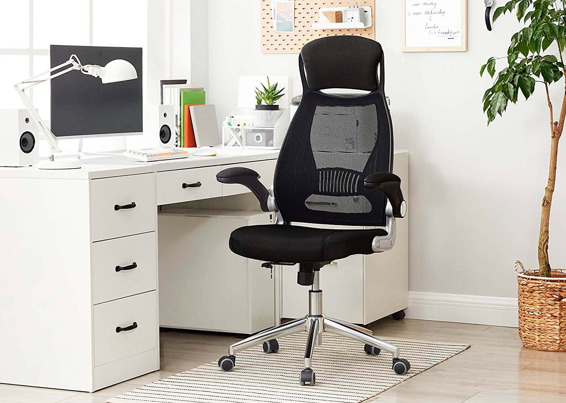 Ergonomic office deals desk and chair