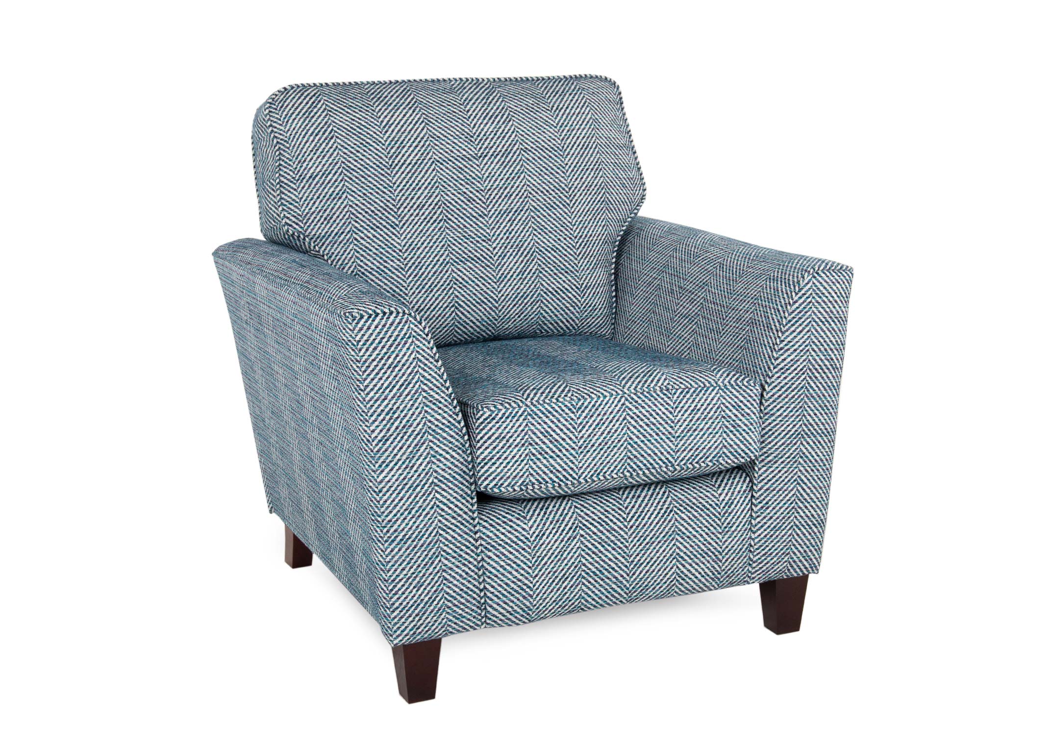 Blue pattern accent discount chair