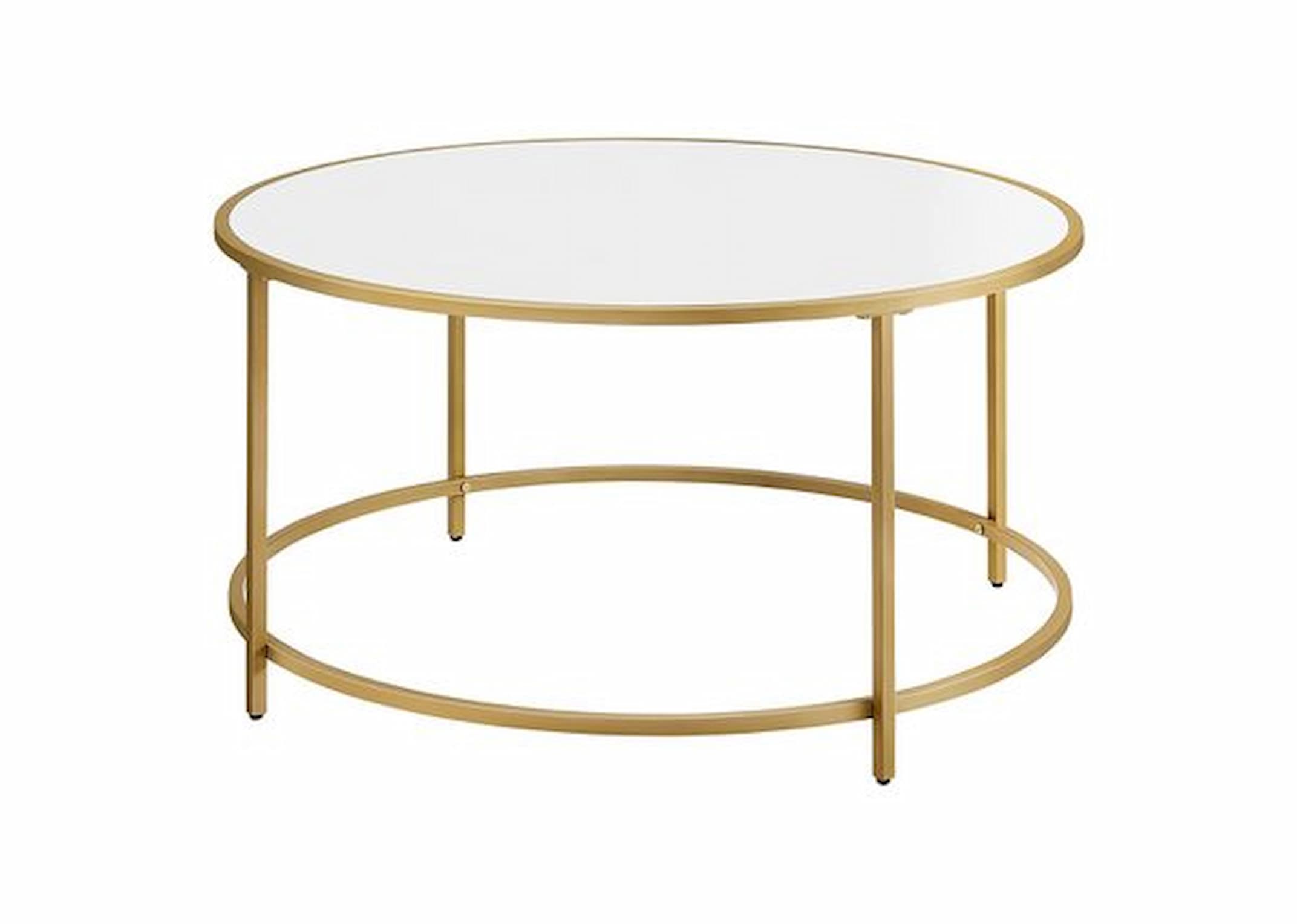 Gold rim shop coffee table