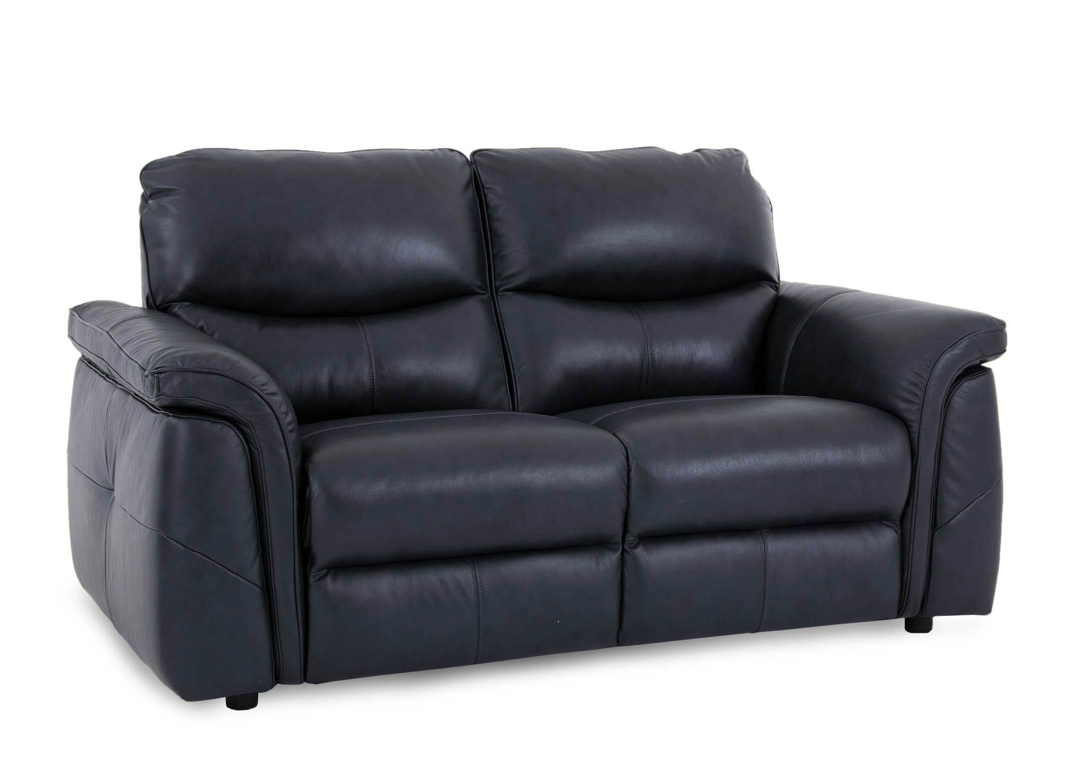 Leather Sofas Armchairs Ireland EZ Living Furniture   135950 4 2 Seater Blue Leather Sofa Falcon Ang 