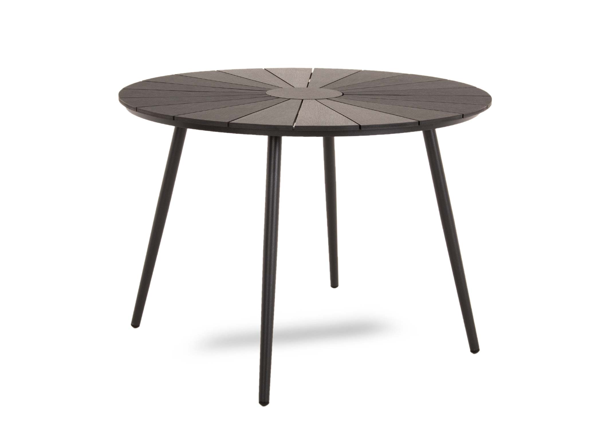 Black round garden table 2024 and chairs