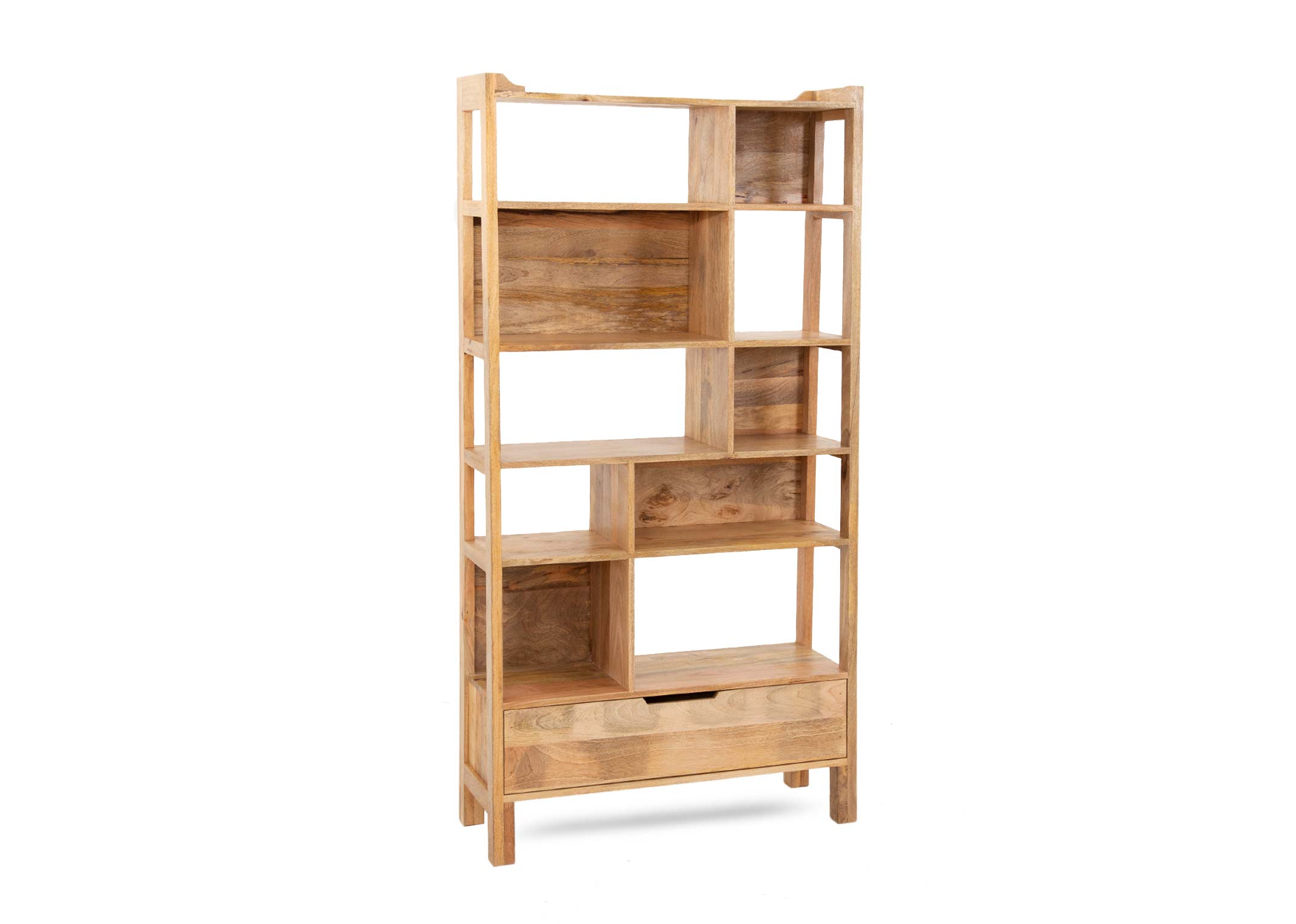 Mango wood online bookshelf