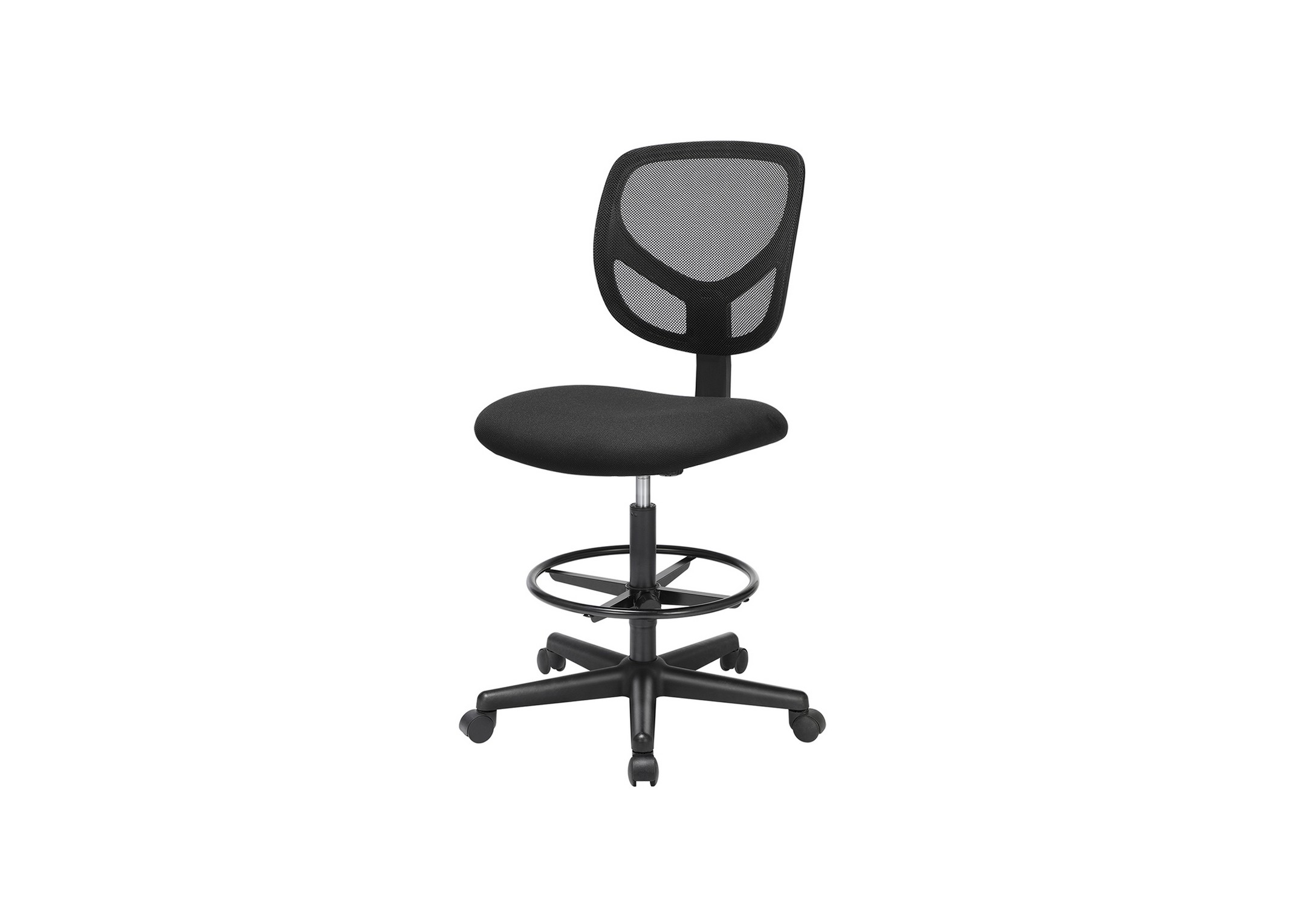 Armless swivel shop office chair