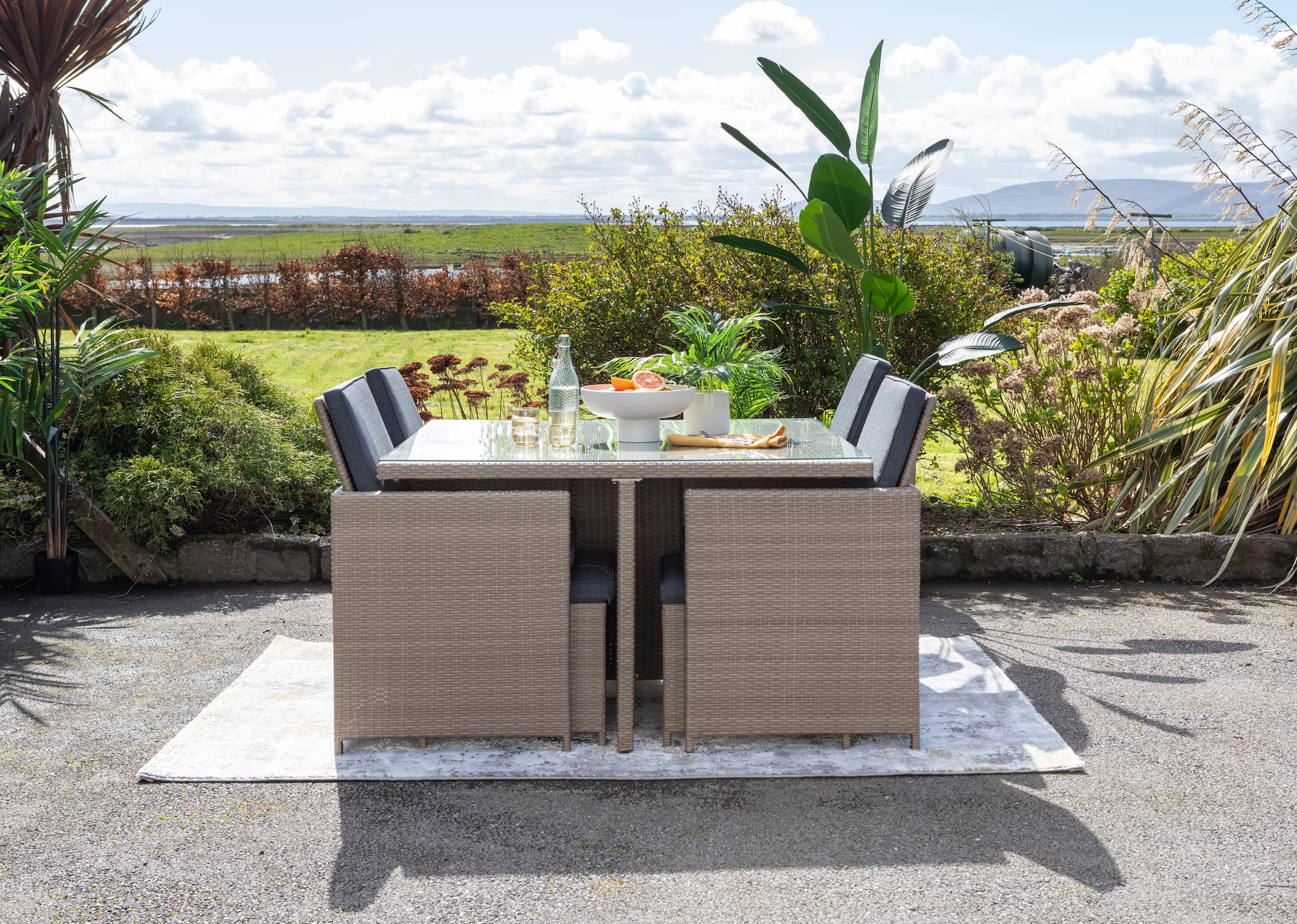 The range rattan cube garden online furniture