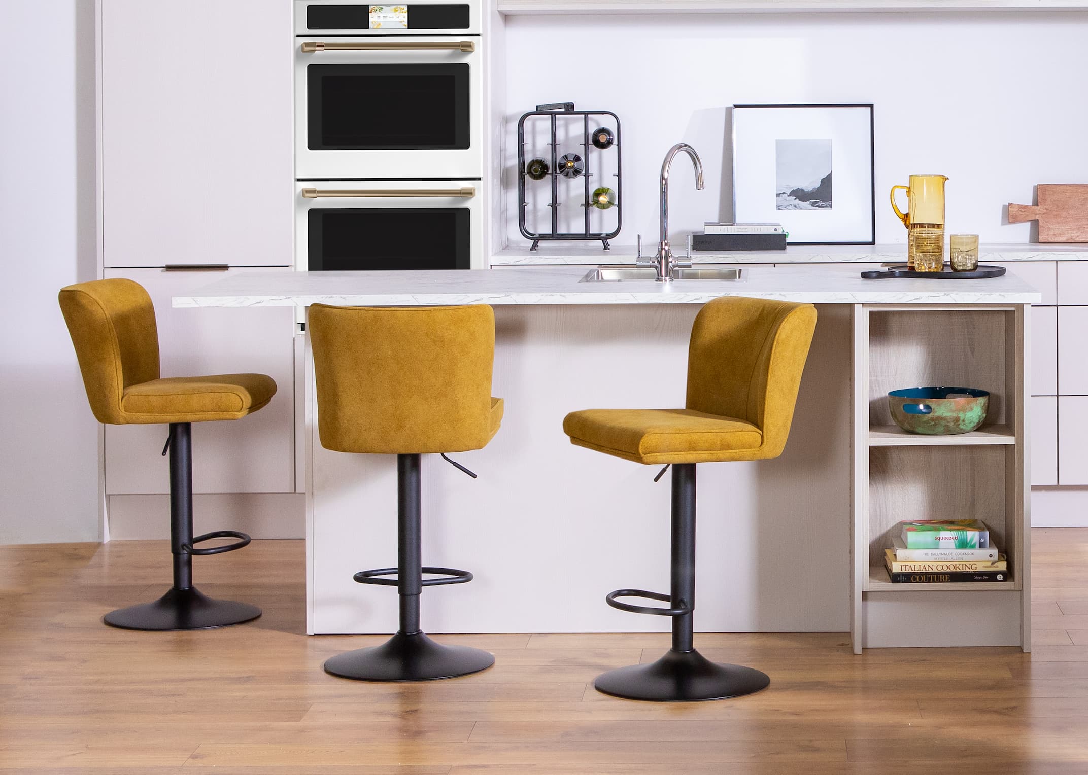 Yellow deals kitchen stool