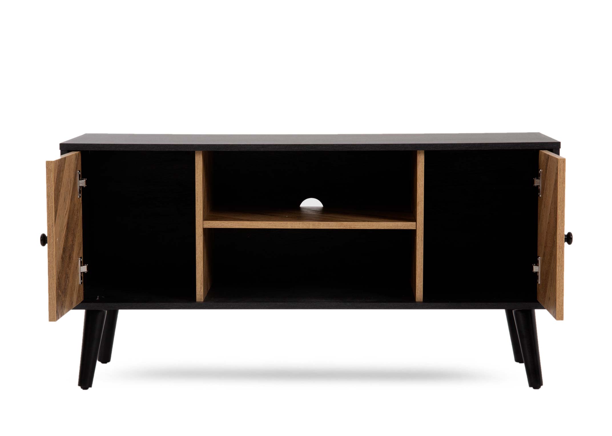 Narrow black deals tv stand