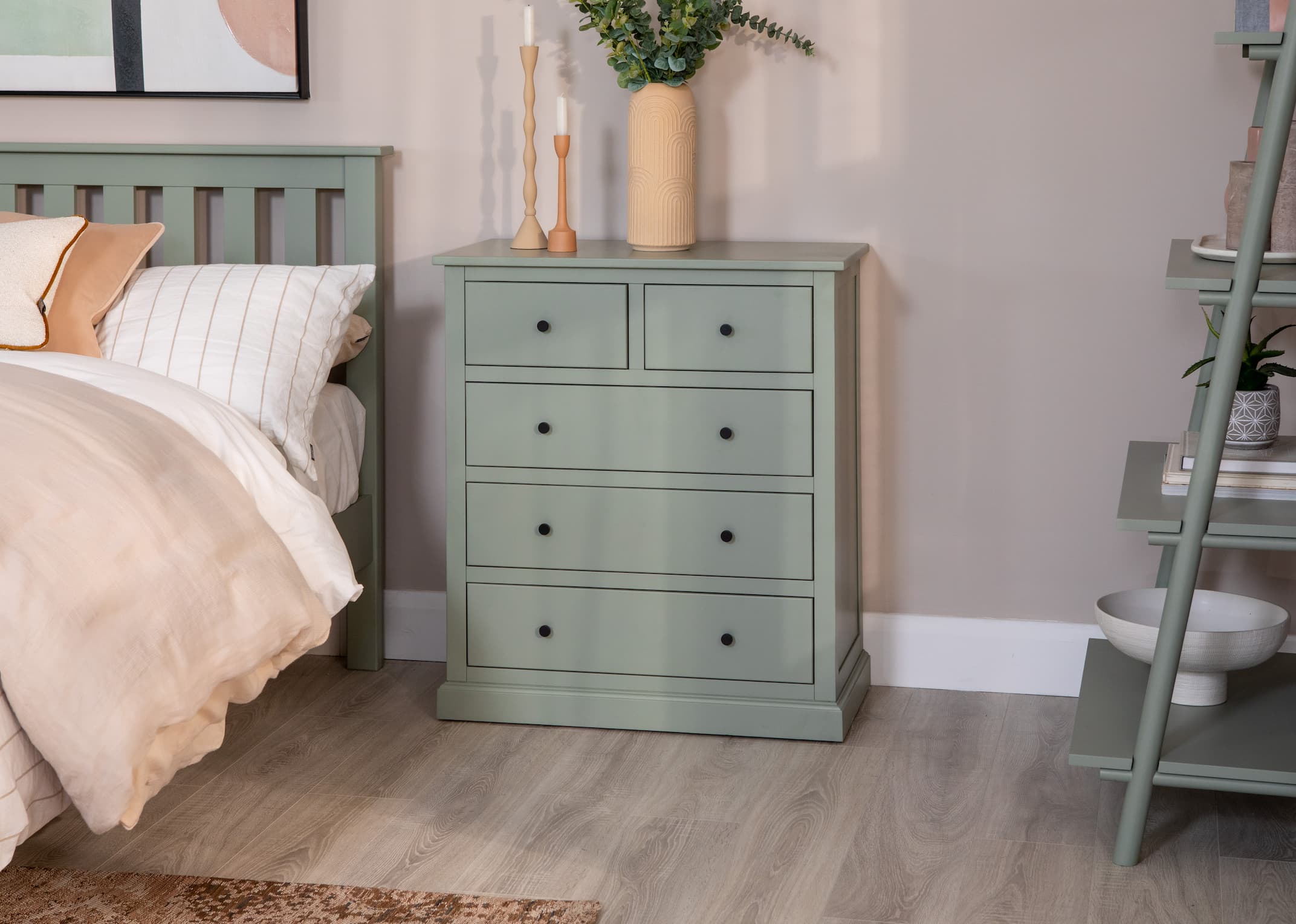 Sage green deals chest of drawers