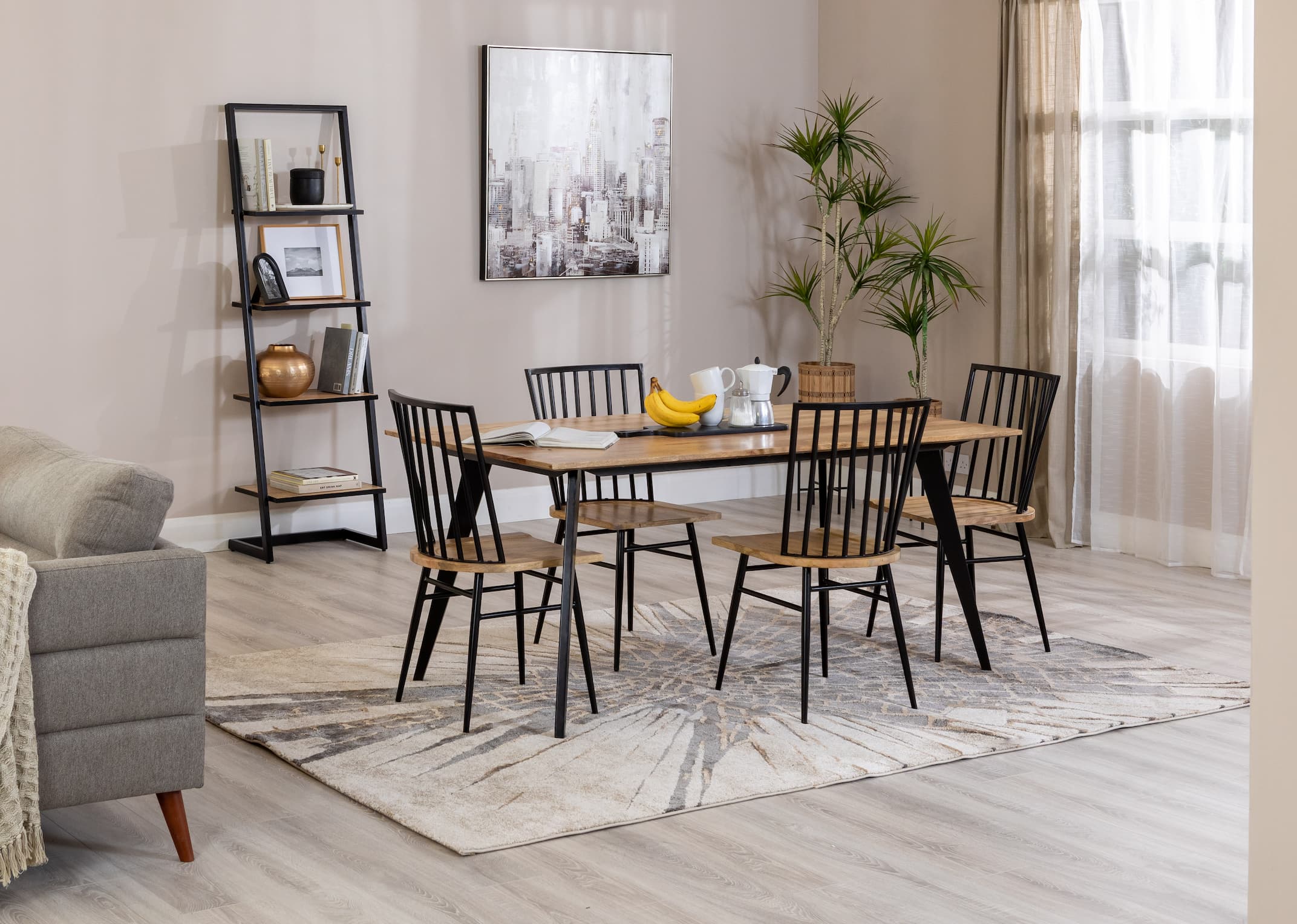 Black mango best sale dining chairs