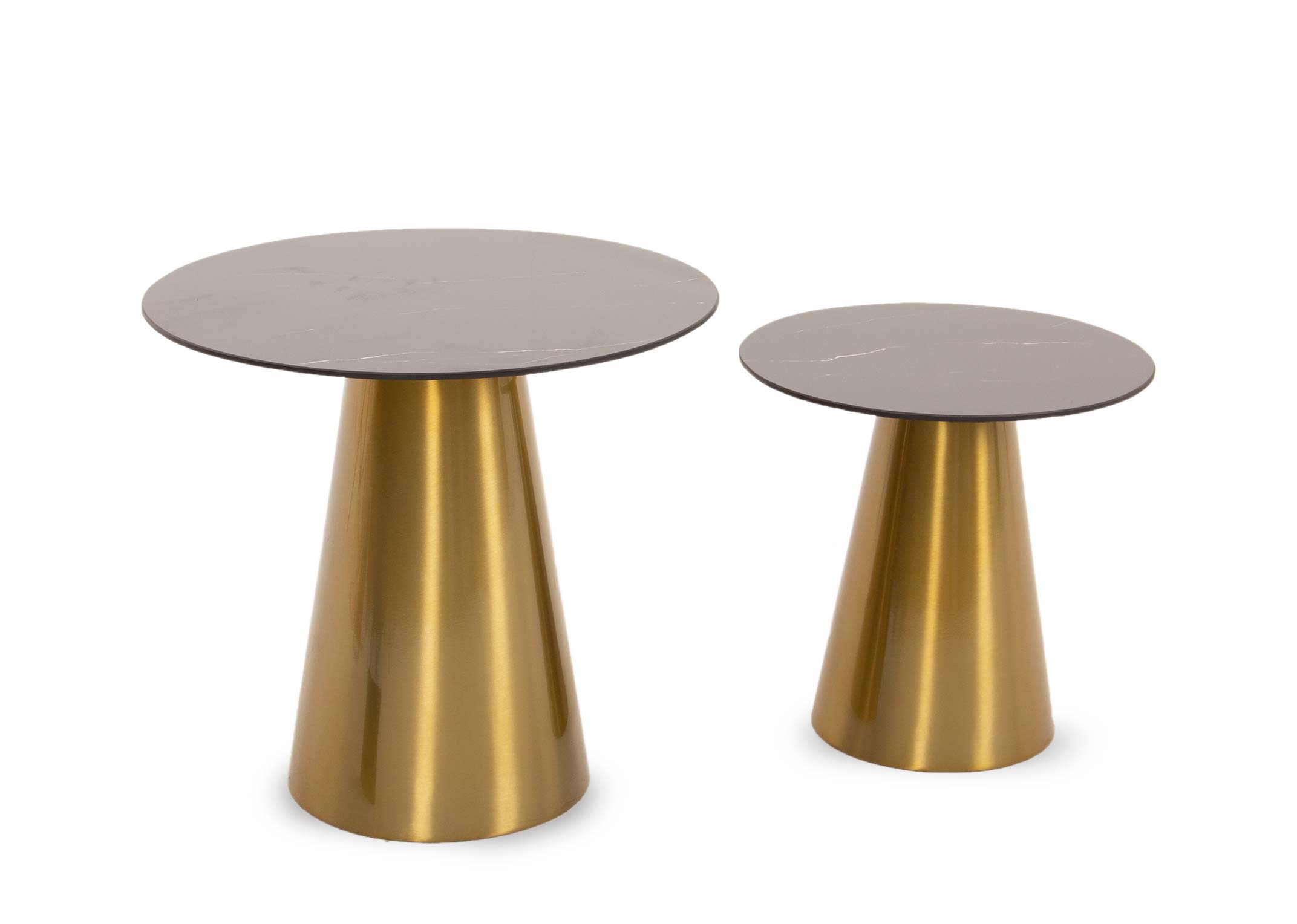 Gold brass deals side table