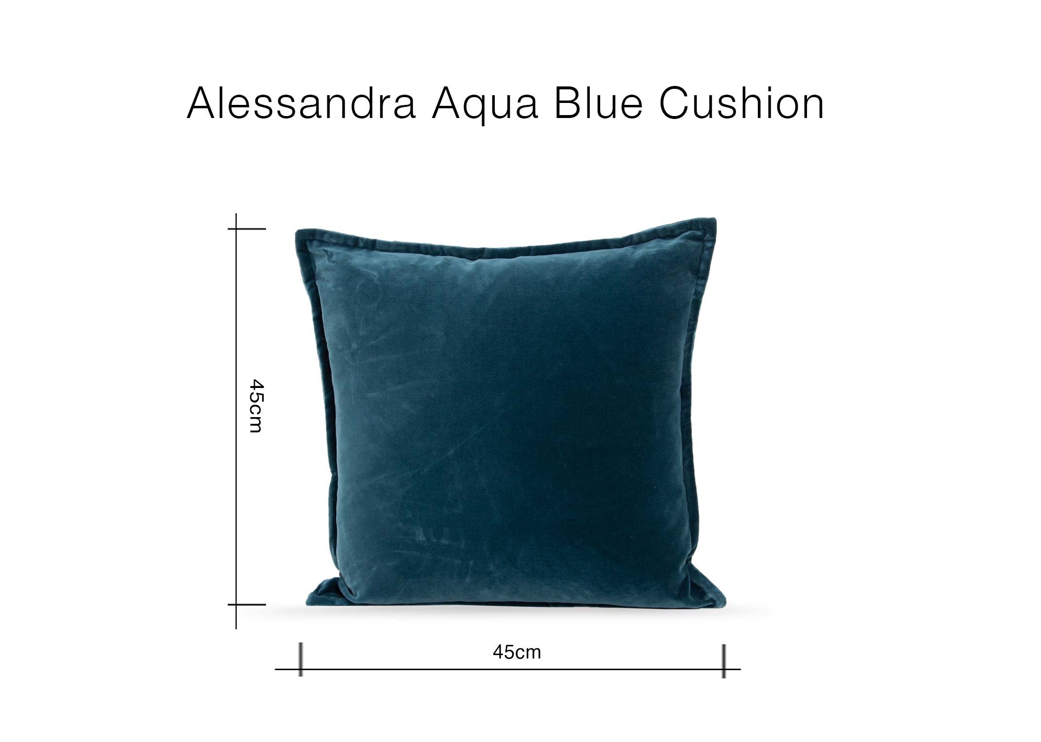 Aqua 2024 velvet cushion