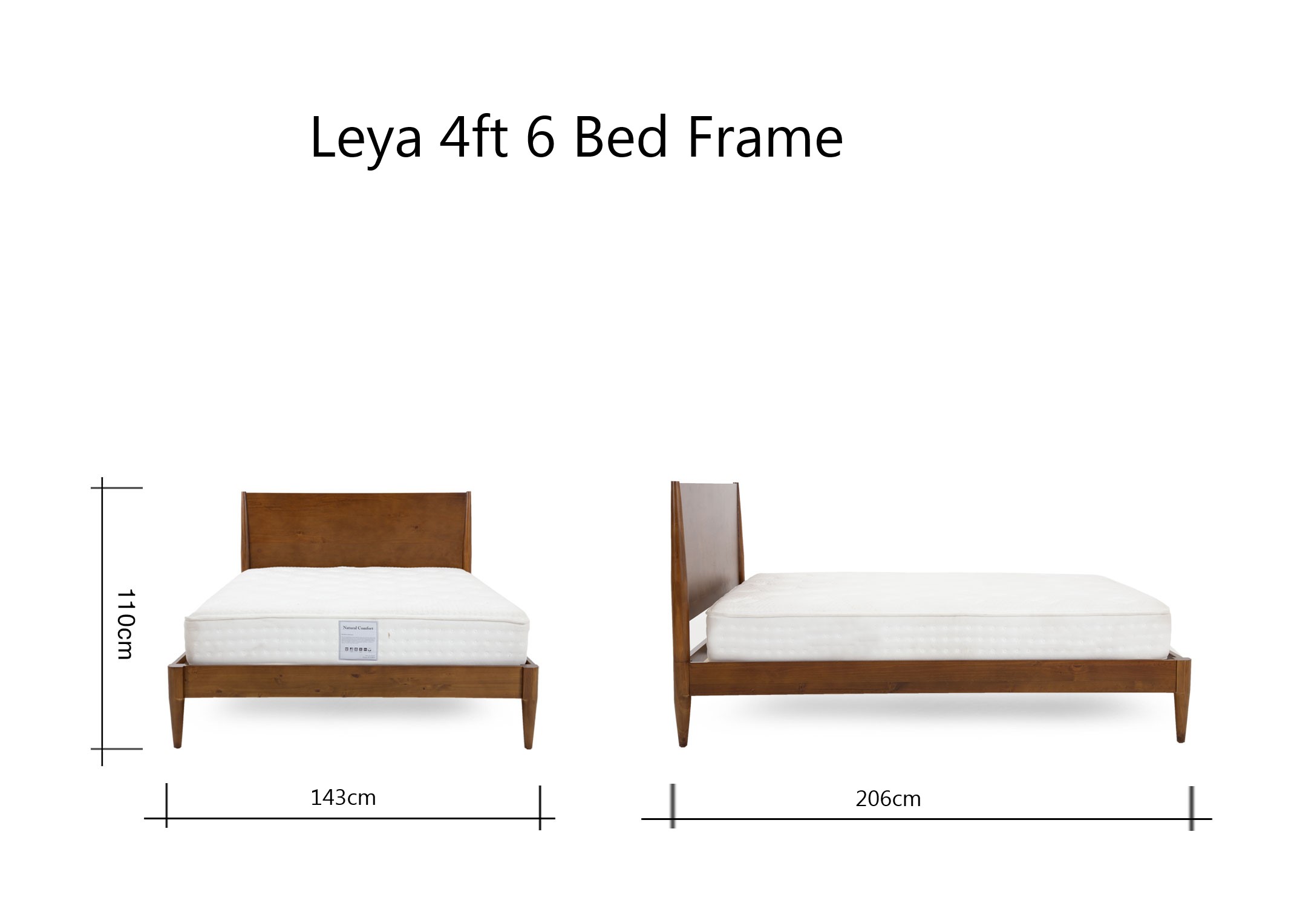 4ft 6 deals bed size