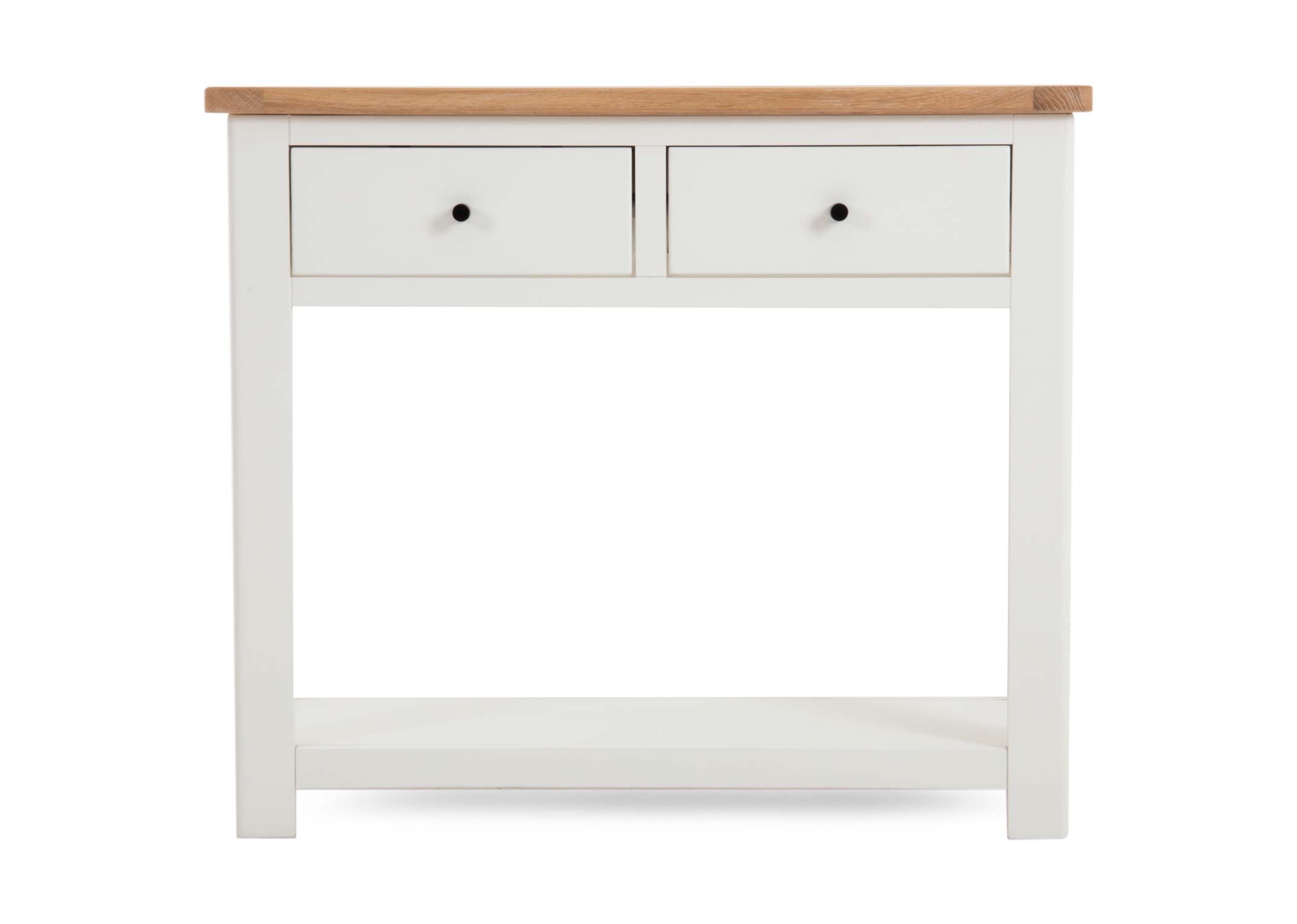 White timber console deals table