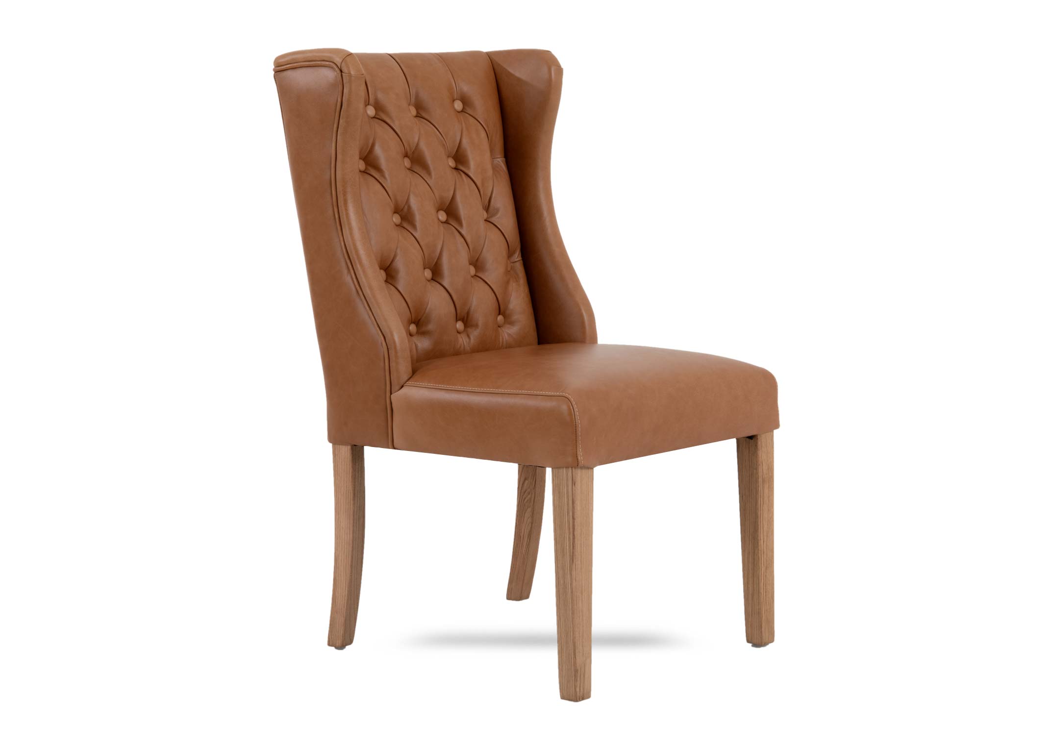 Tan Real Leather Dining Chair Tommy EZ Living Furniture