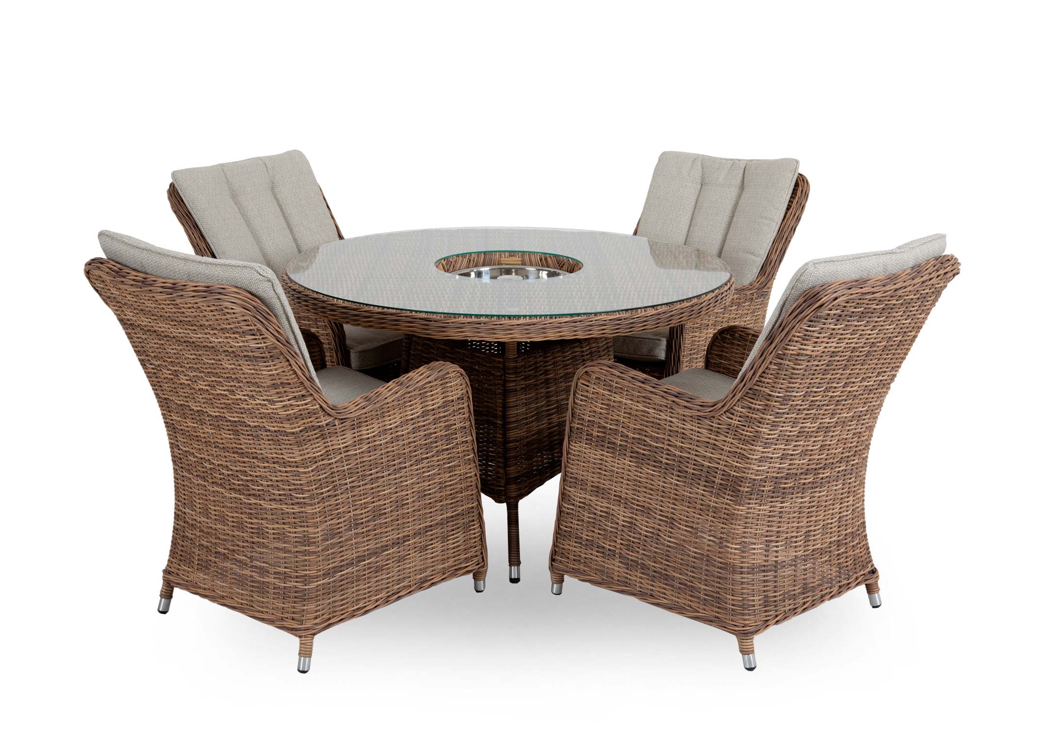 Garden furniture round table deals 4 chairs