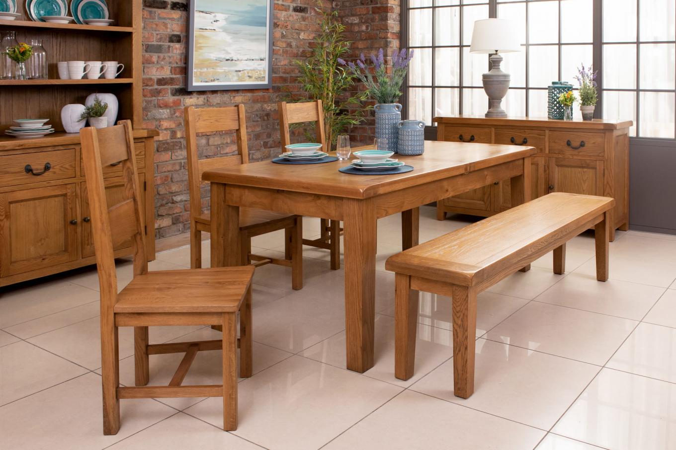 Contemporary Oak Wooden Dining Chair - Normandy